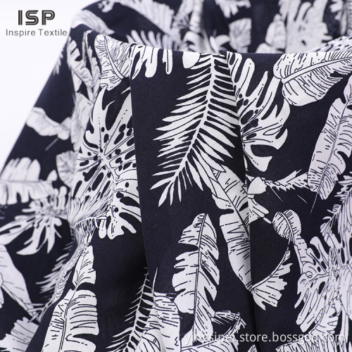 Robes liées à la popline tissée tissu viscose imprimé tigre